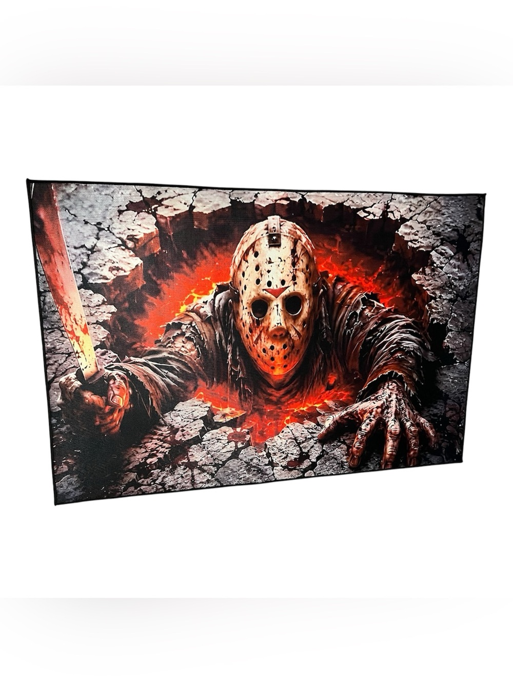Friday the 13th Jason Horror 4ft x 2.5ft area rug